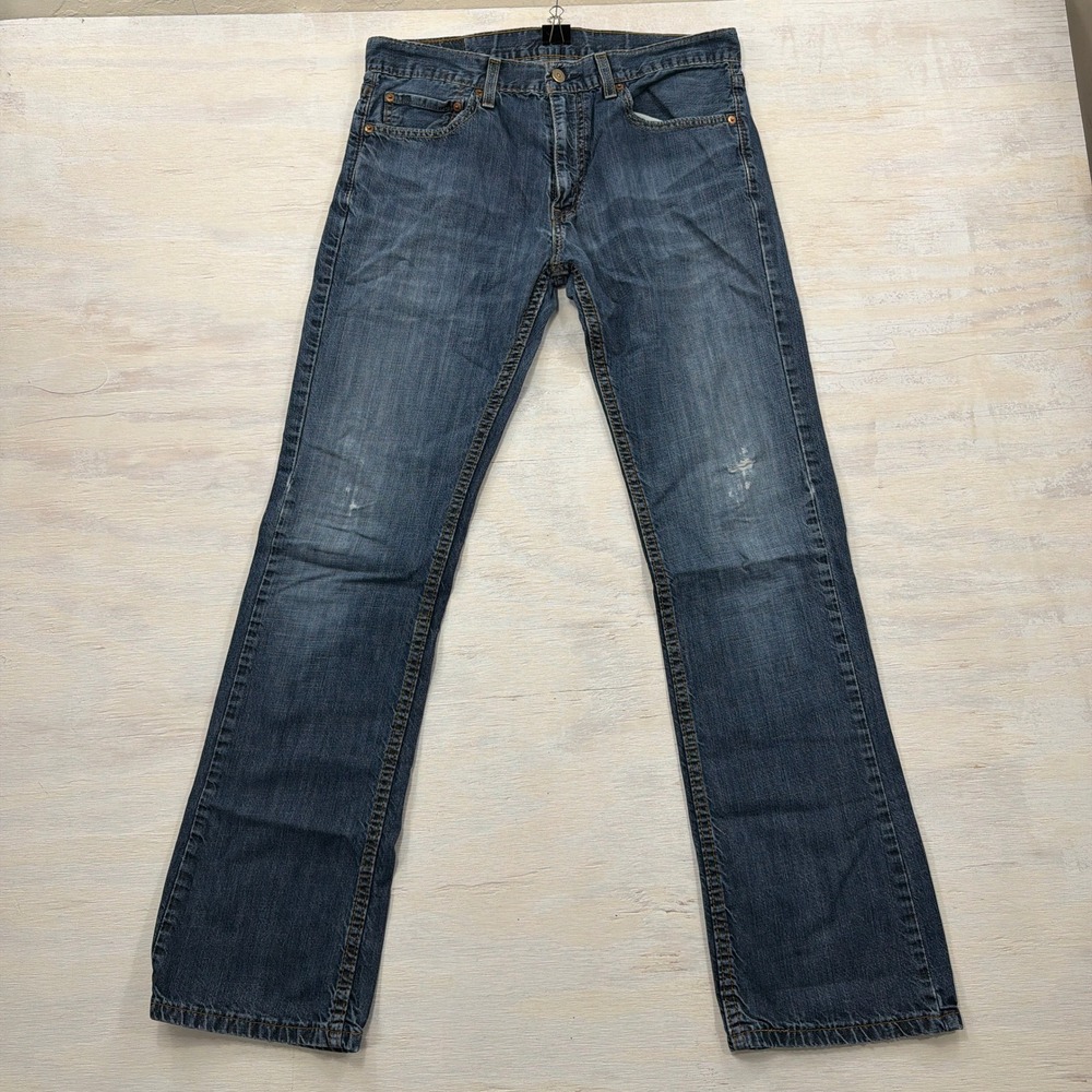 Levi Jeans 527 Slim Bootcut 32x34 Medium Wash Blue Denim Men